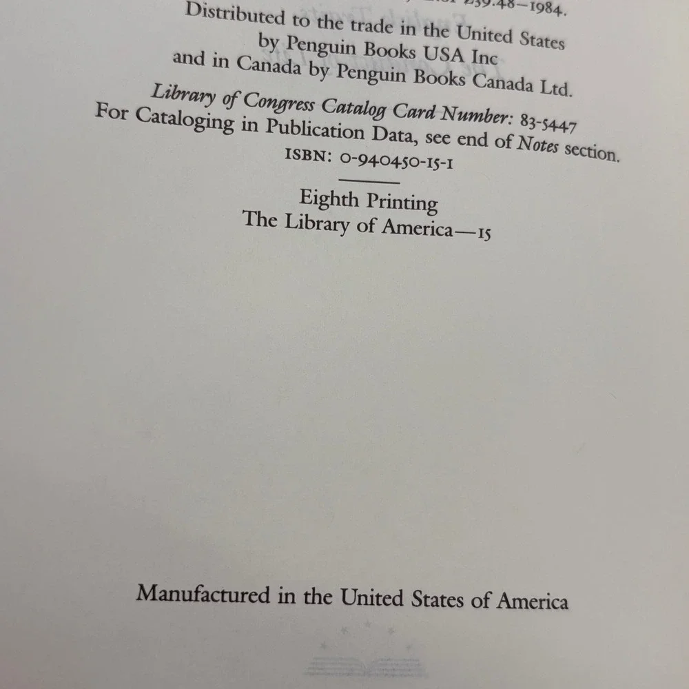 Library of America Ralph Waldo Emerson OS Essays & Lectures Green Hardcover Book